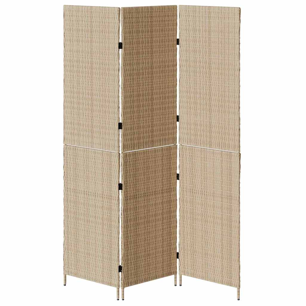 Paravent Beige 147 x 180 cm polyrotin - XIOS