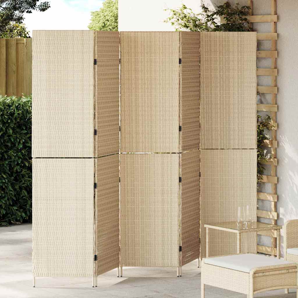 Paravent Beige 242 x 180 cm. polyrotin - XIOS