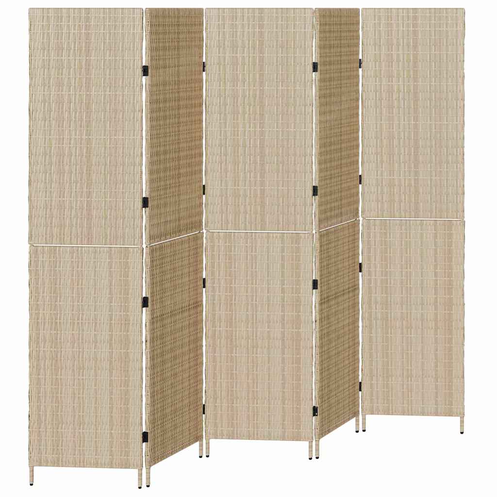 Paravent Beige 242 x 180 cm. polyrotin - XIOS