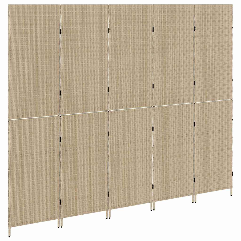 Paravent Beige 242 x 180 cm. polyrotin - XIOS
