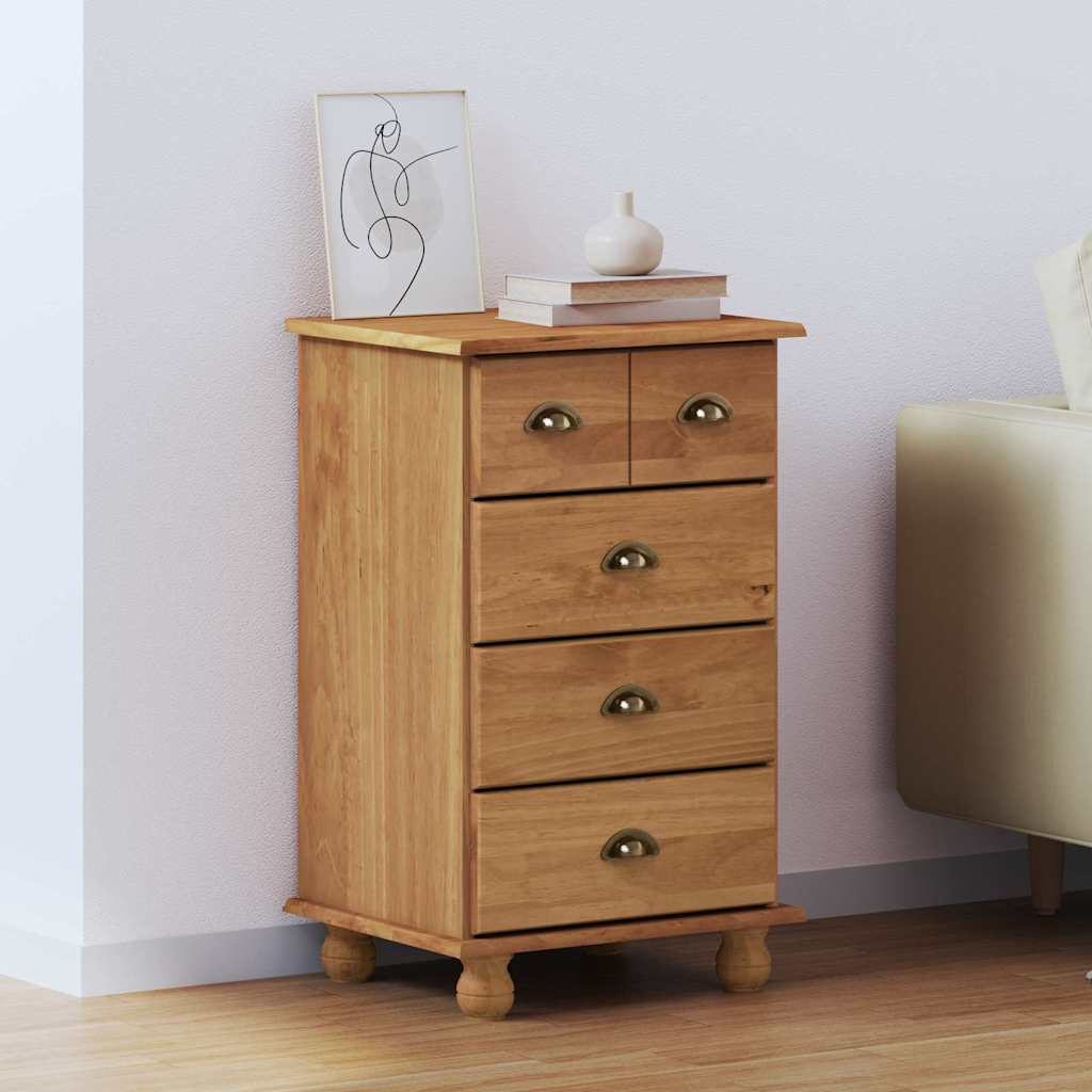 Commode ASKIM Marron 45.8 x 40 x 79 cm Bois de pin massif - XIOS