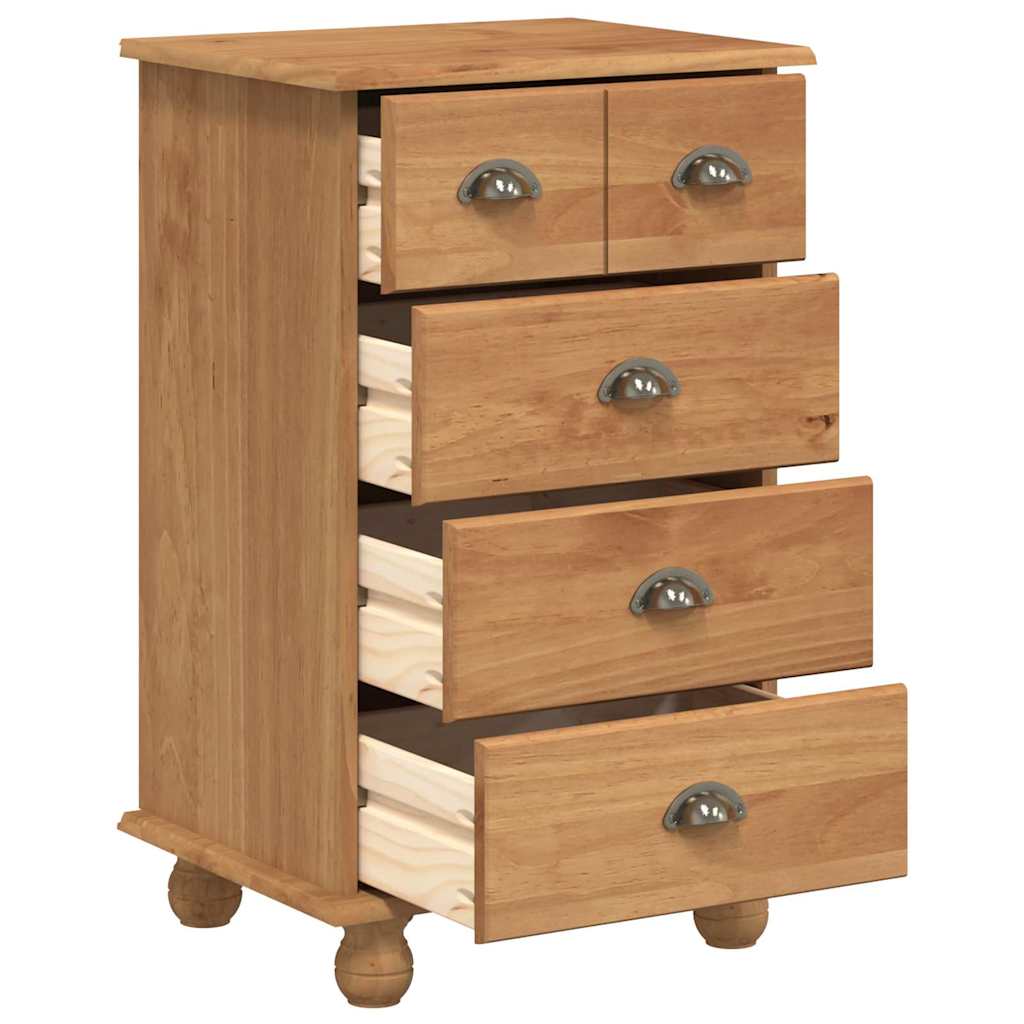 Commode ASKIM Marron 45.8 x 40 x 79 cm Bois de pin massif - XIOS