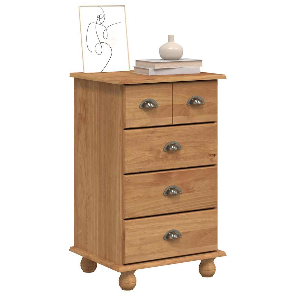 Commode ASKIM Marron 45.8 x 40 x 79 cm Bois de pin massif - XIOS