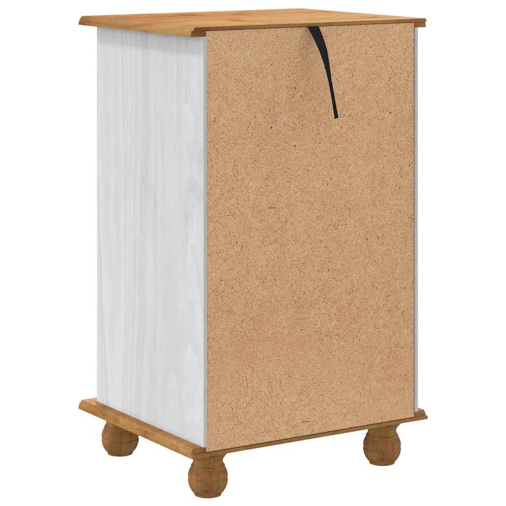 Commode ASKIM Blanc 45.8 x 40 x 79 cm Bois de pin massif - XIOS