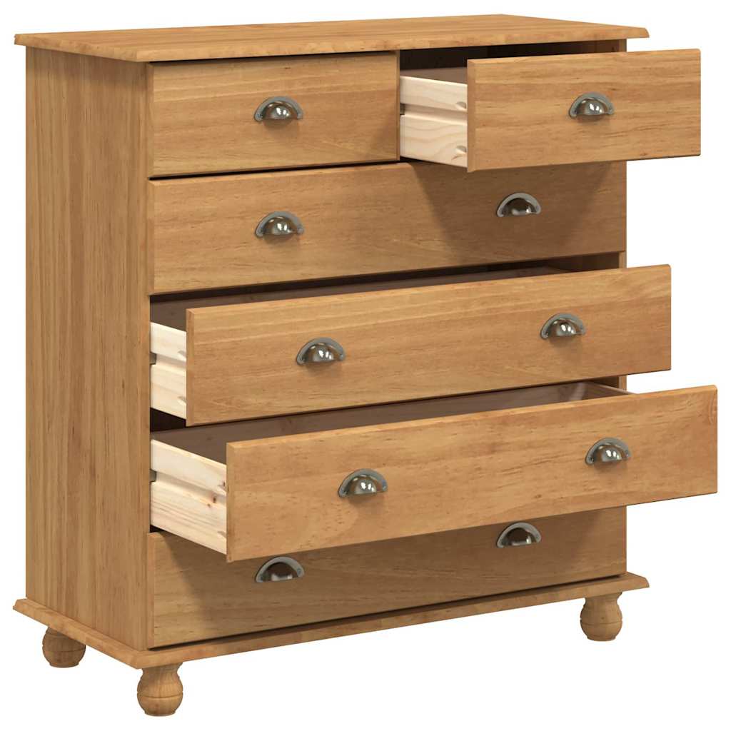 Commode ASKIM Marron 91 x 40 x 95,5 cm Bois de pin massif - XIOS