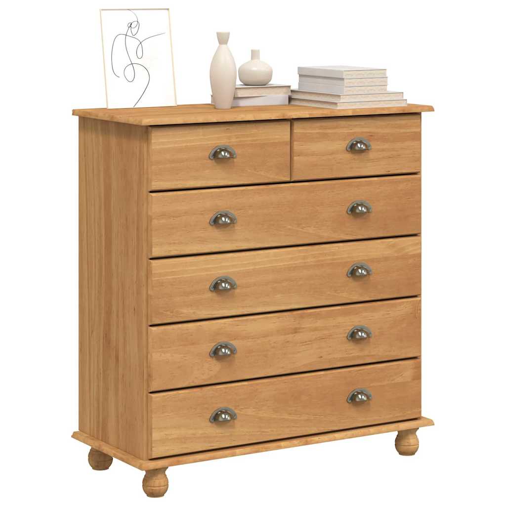 Commode ASKIM Marron 91 x 40 x 95,5 cm Bois de pin massif - XIOS