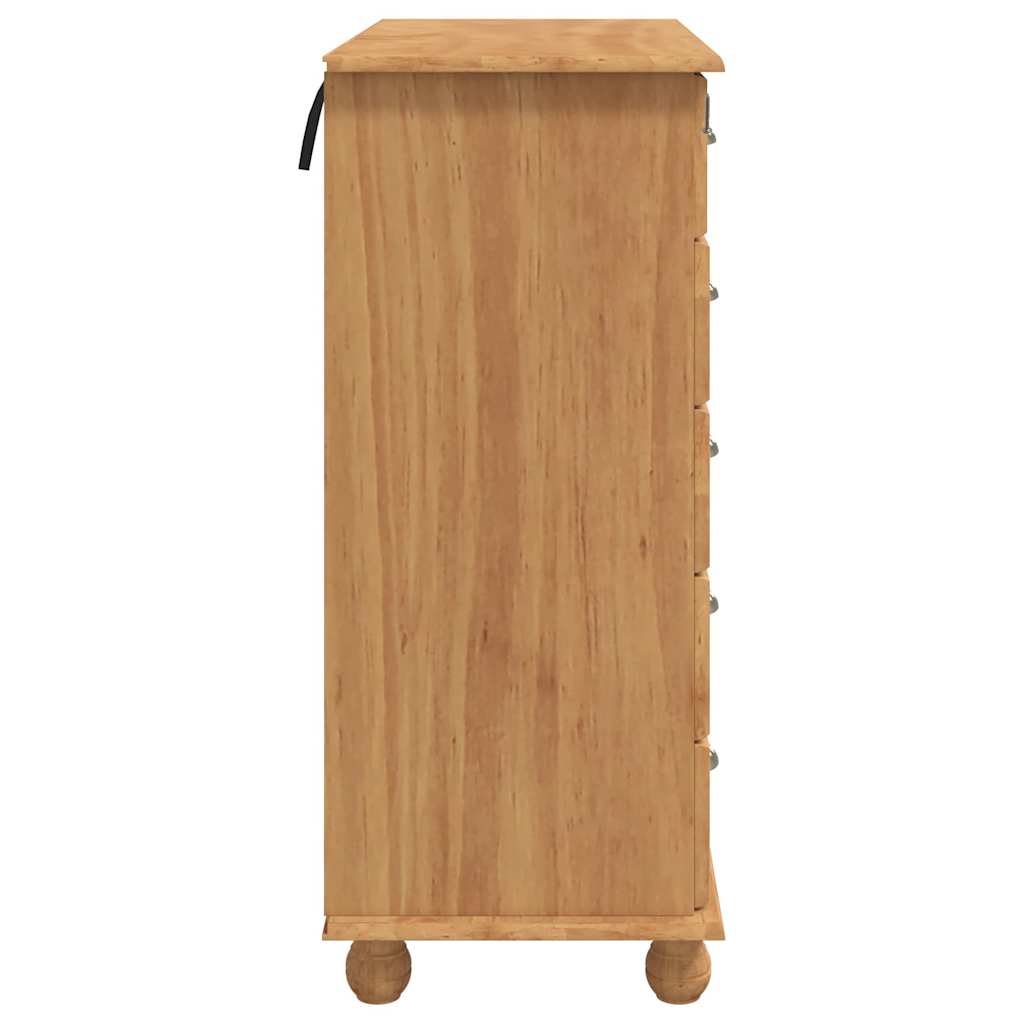 Commode ASKIM Marron 91 x 40 x 95,5 cm Bois de pin massif - XIOS