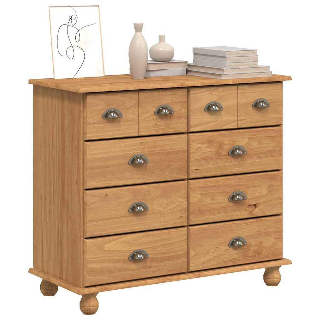 Commode ASKIM Marron 91 x 40 x 79 cm Bois de pin massif - XIOS