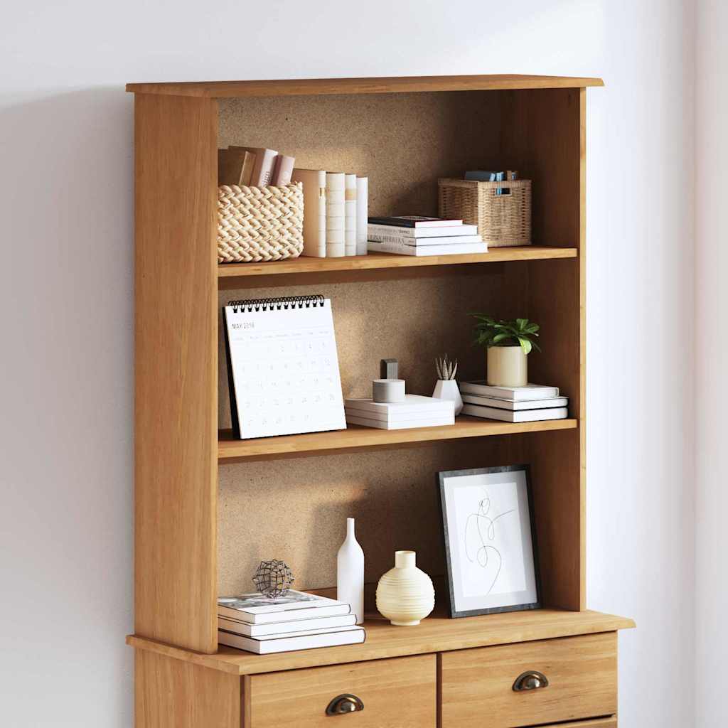 Hutch ASKIM Marron 91 x 30 x 104 cm Bois massif en pin - XIOS