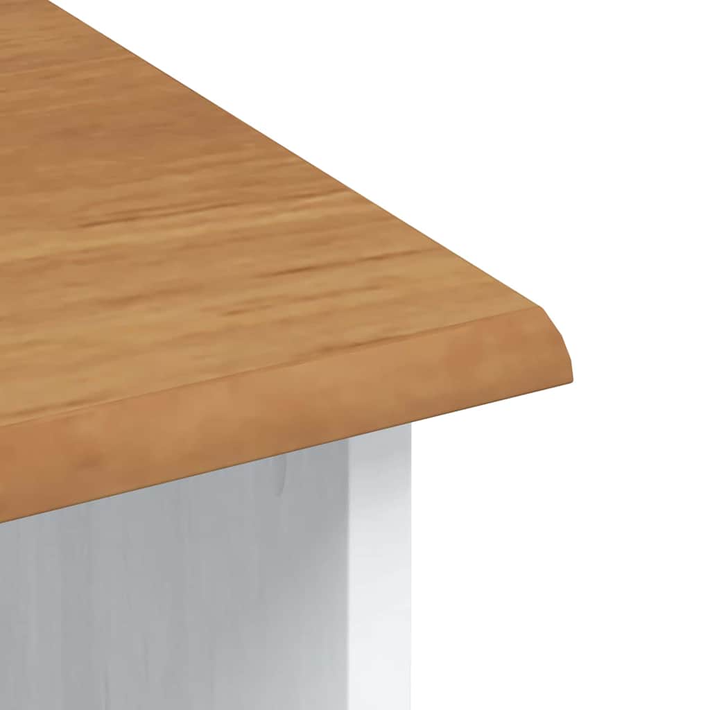 Hutch ASKIM Blanc 91 x 30 x 104 cm Bois massif en pin - XIOS