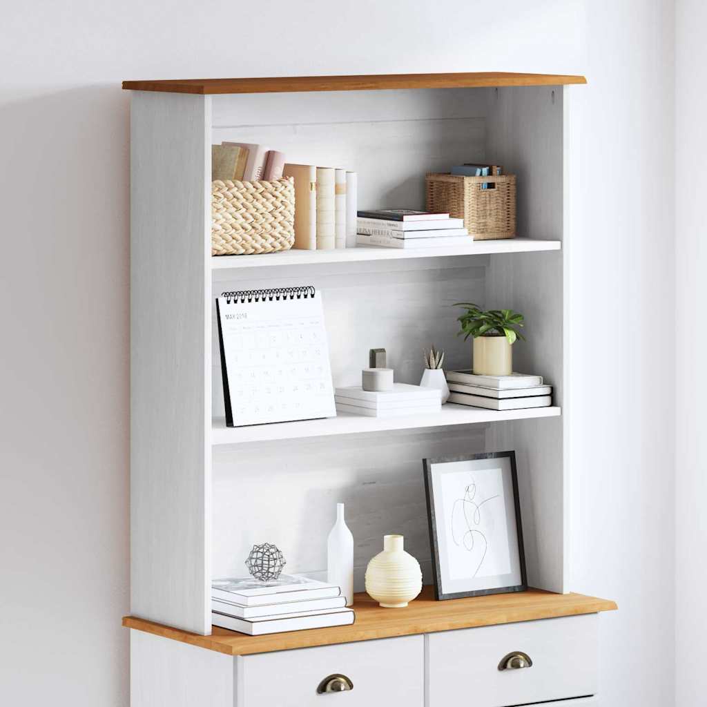 Hutch ASKIM Blanc 91 x 30 x 104 cm Bois massif en pin - XIOS