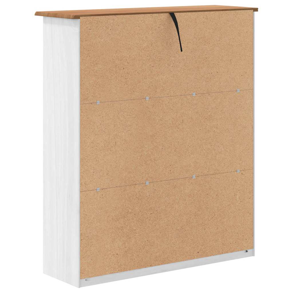 Hutch ASKIM Blanc 91 x 30 x 104 cm Bois massif en pin - XIOS