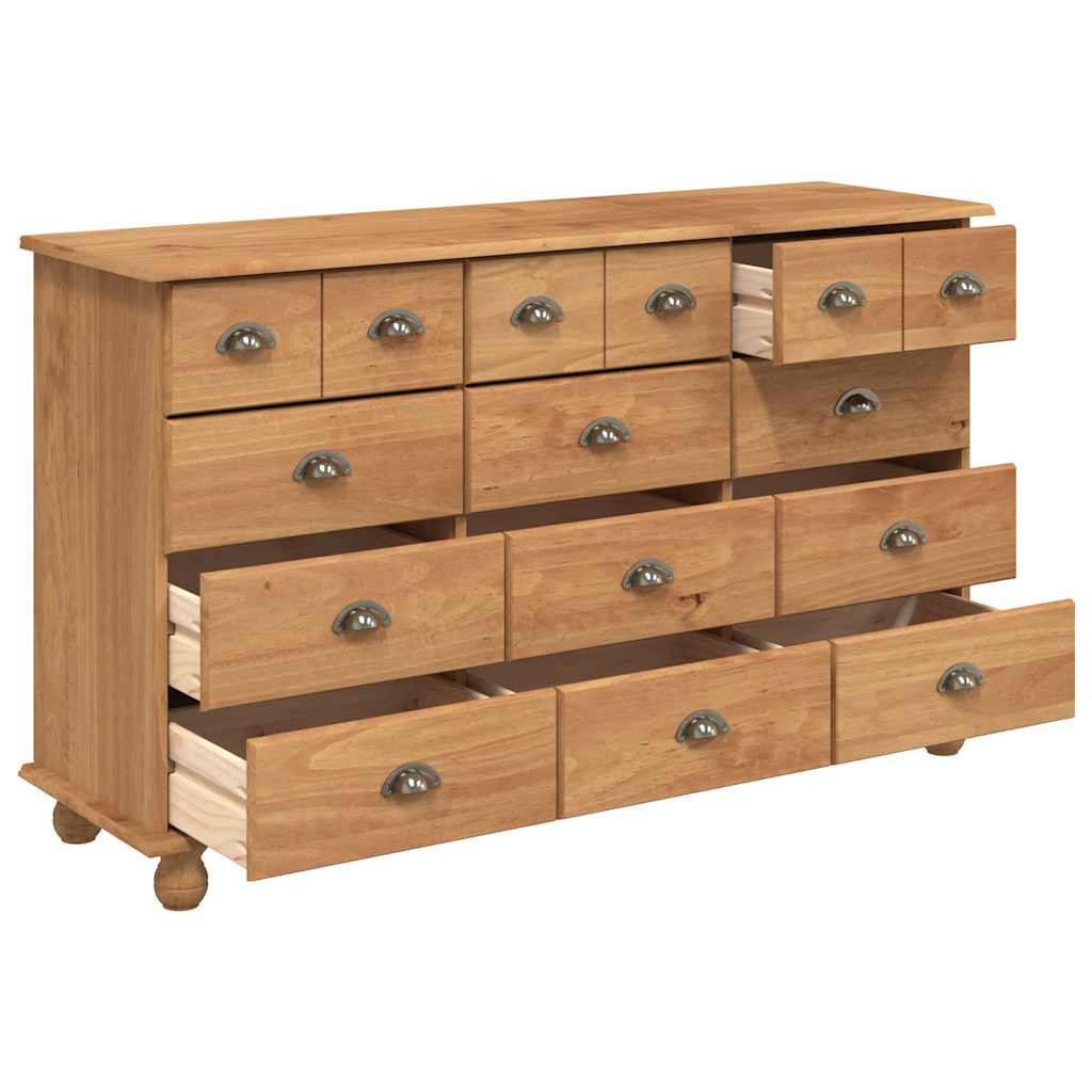 Commode ASKIM Marron 79 x 40 x 133,5 cm Bois de pin massif - XIOS