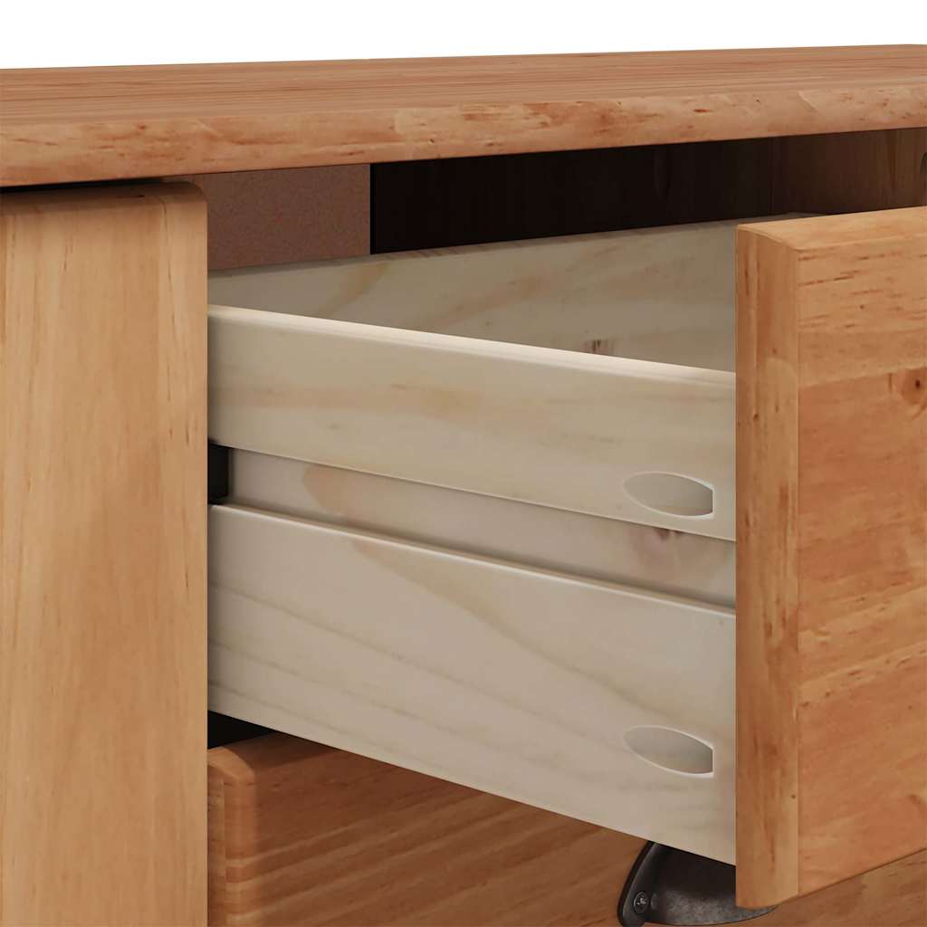 Buffet ASKIM Marron 133,5 x 40 x 79 cm Bois massif en pin - XIOS