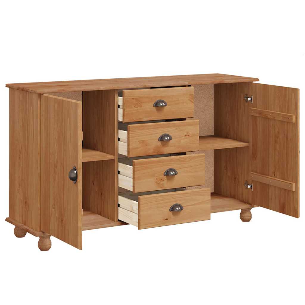 Buffet ASKIM Marron 133,5 x 40 x 79 cm Bois massif en pin - XIOS