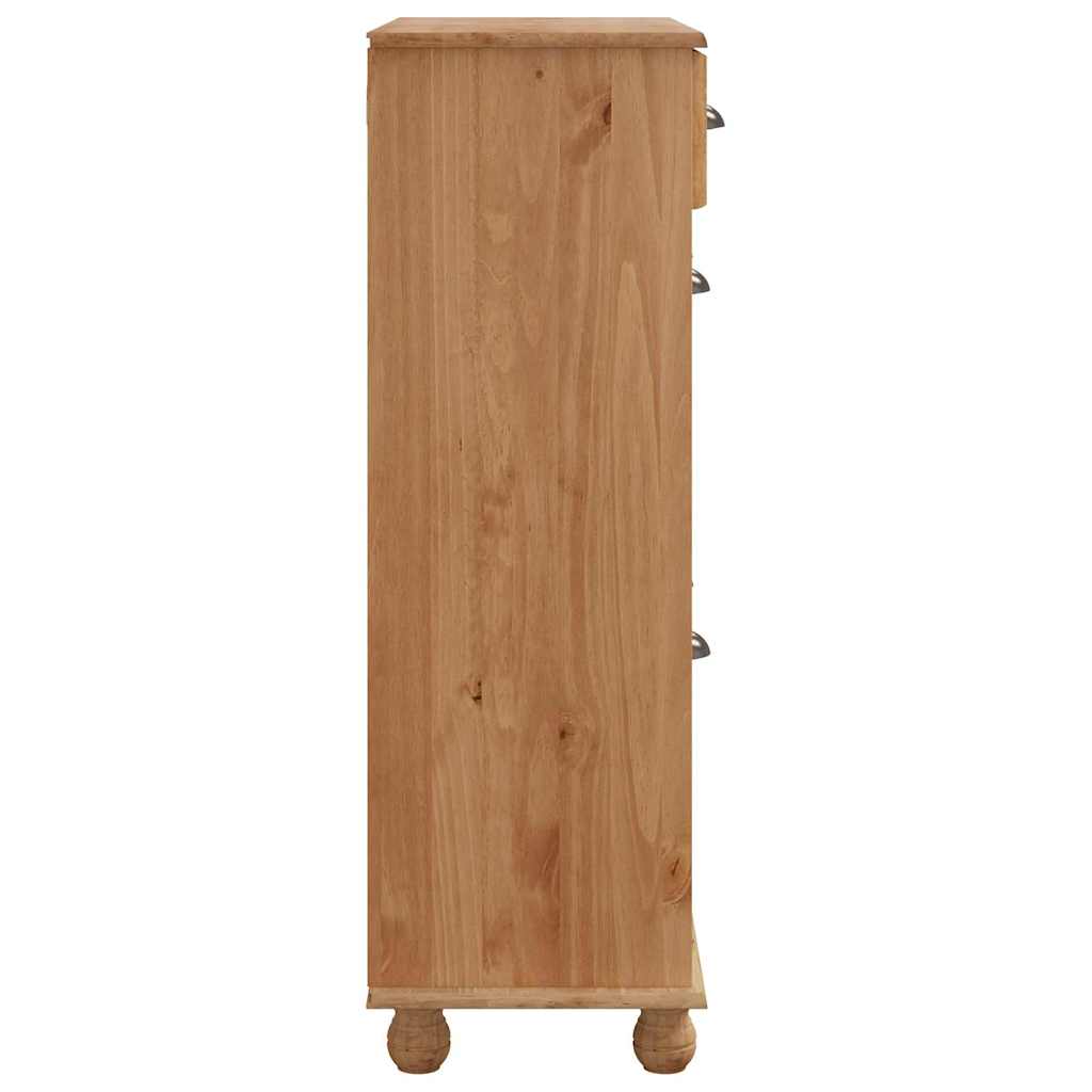 Cabinet à chaussures avec tiroir ASKIM Marron 85 x 35 x 108 cm - XIOS