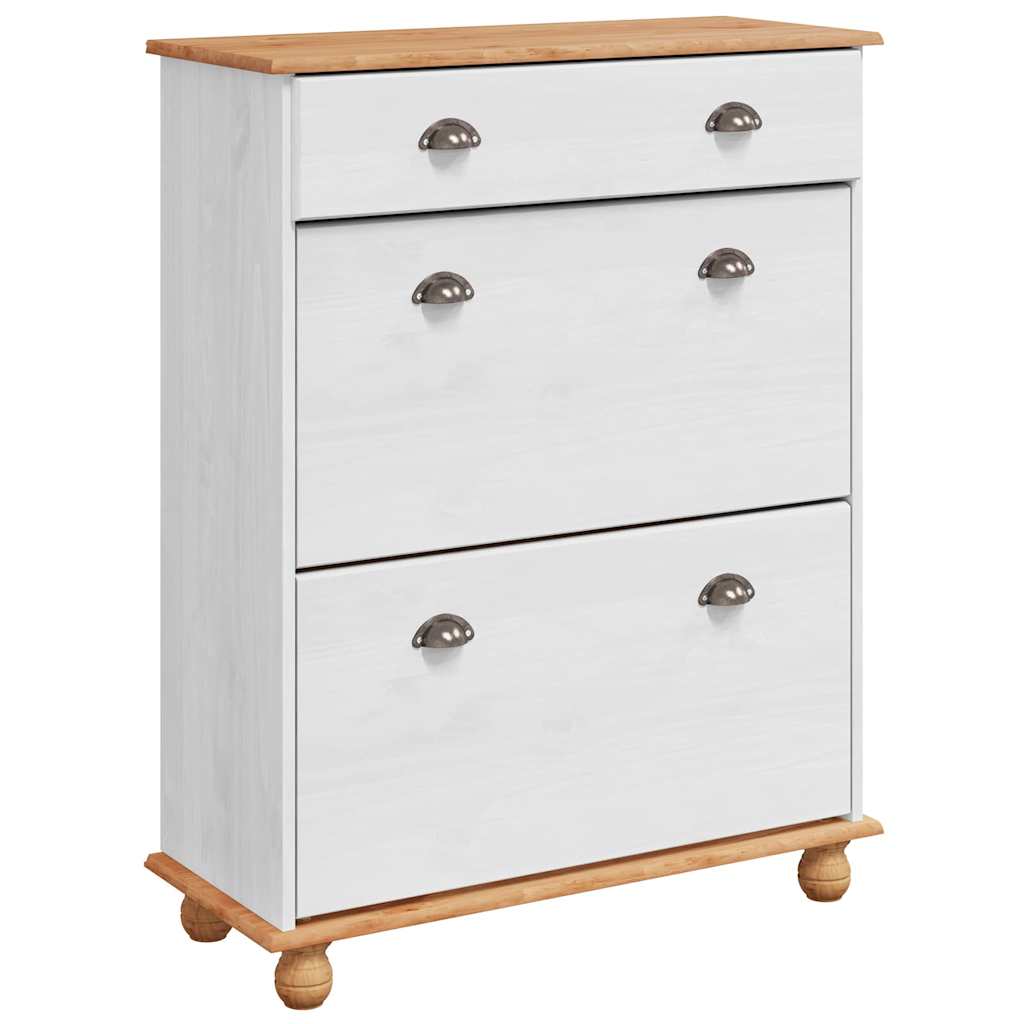 Cabinet à chaussures avec tiroir ASKIM Blanc 85 x 35 x 108 cm - XIOS