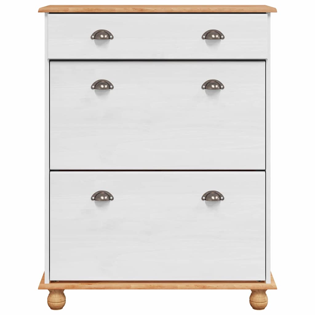 Cabinet à chaussures avec tiroir ASKIM Blanc 85 x 35 x 108 cm - XIOS