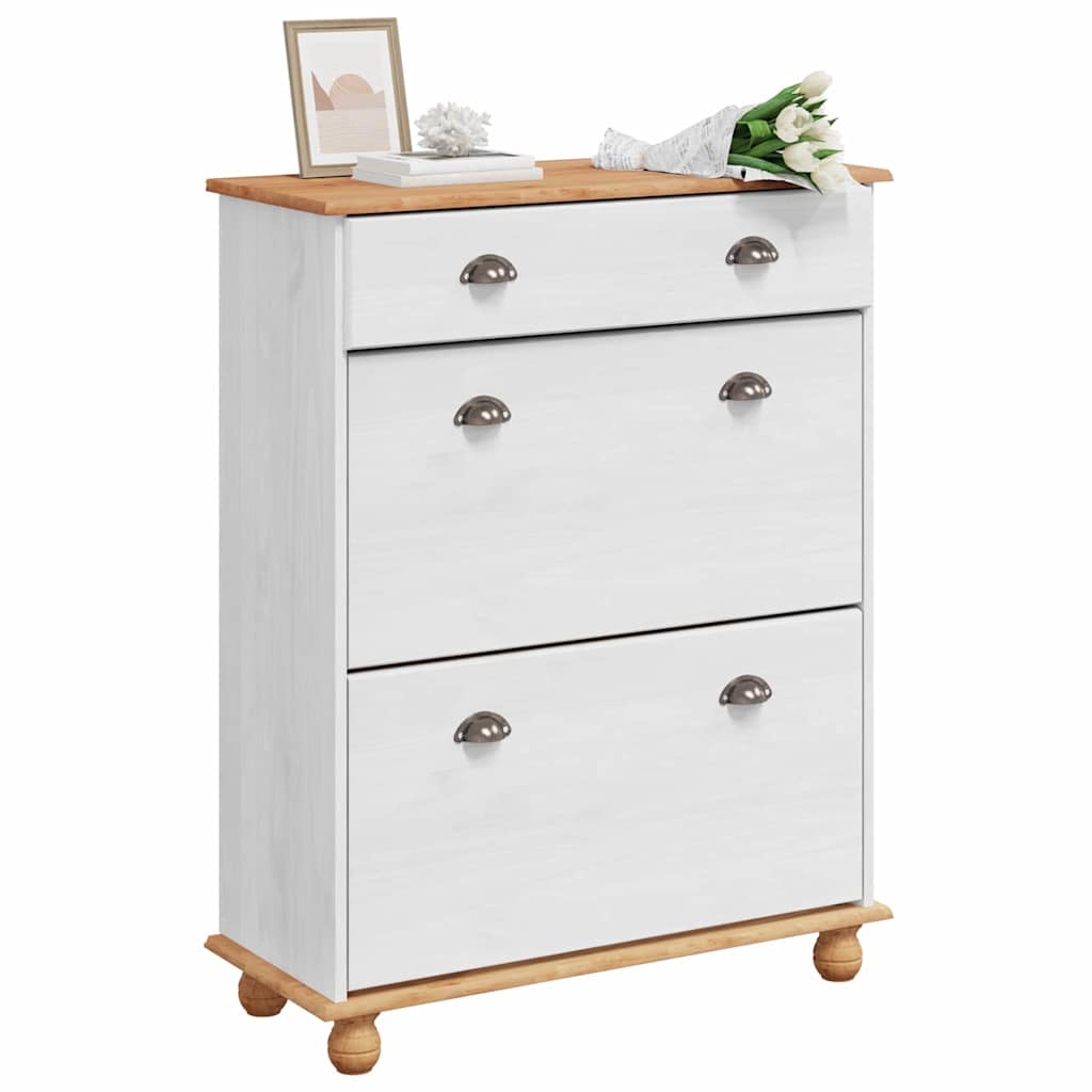 Cabinet à chaussures avec tiroir ASKIM Blanc 85 x 35 x 108 cm - XIOS