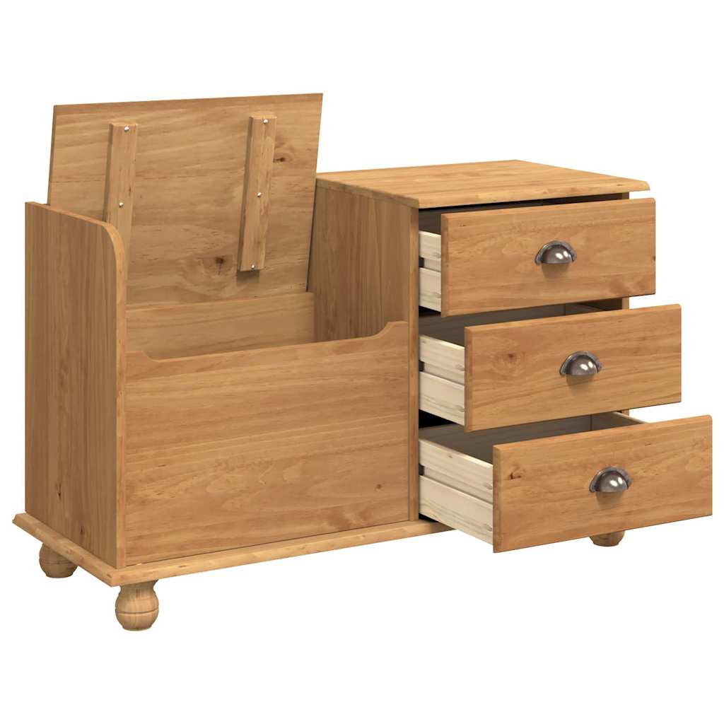 Banc de rangement pour l'entrée ASKIM Marron 100 x 39 x 62 cm - XIOS