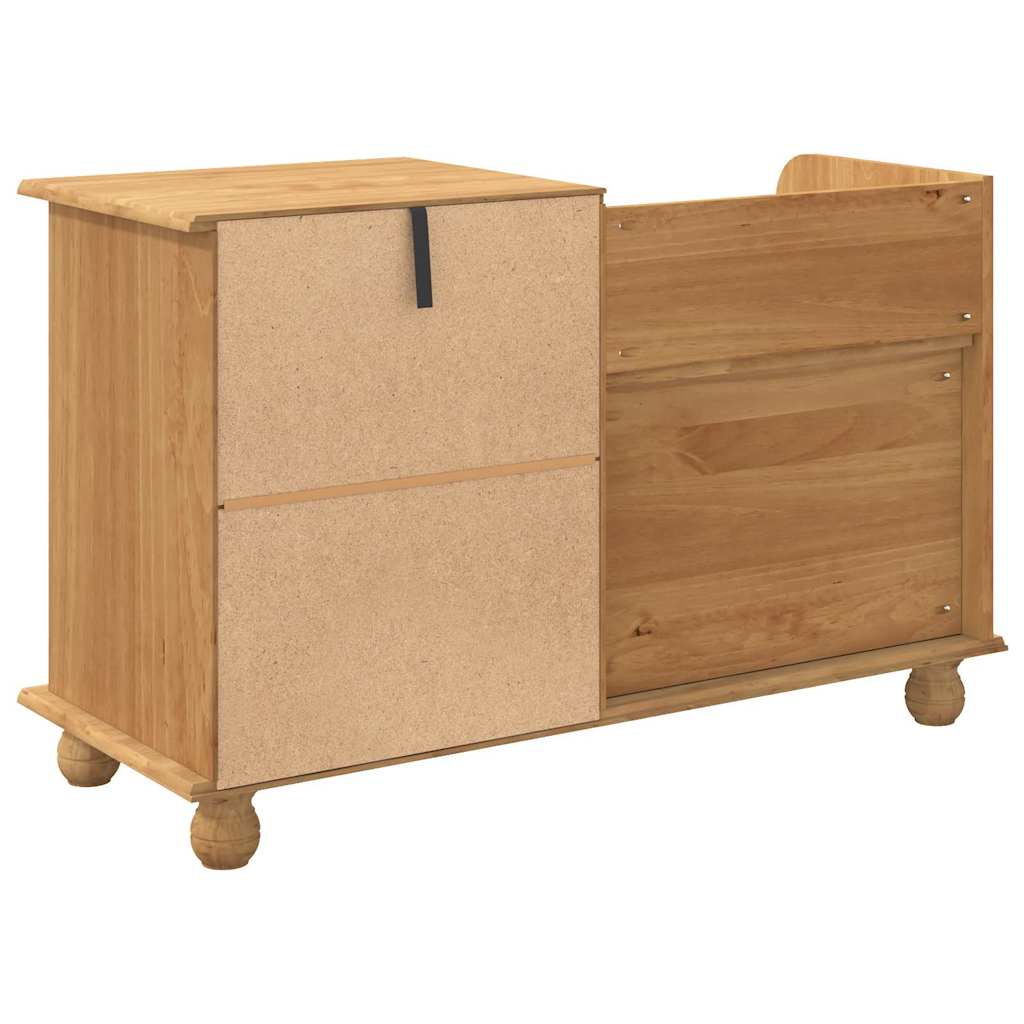 Banc de rangement pour l'entrée ASKIM Marron 100 x 39 x 62 cm - XIOS