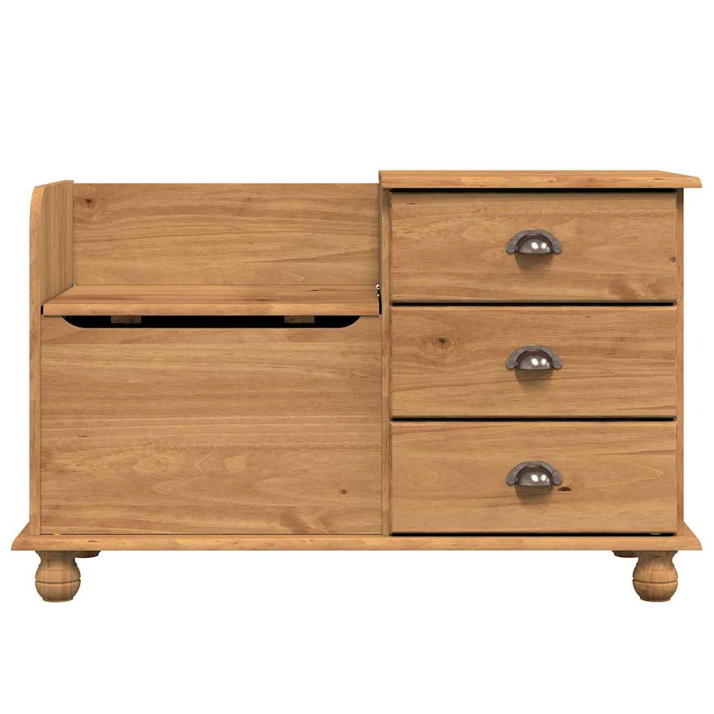 Banc de rangement pour l'entrée ASKIM Marron 100 x 39 x 62 cm - XIOS