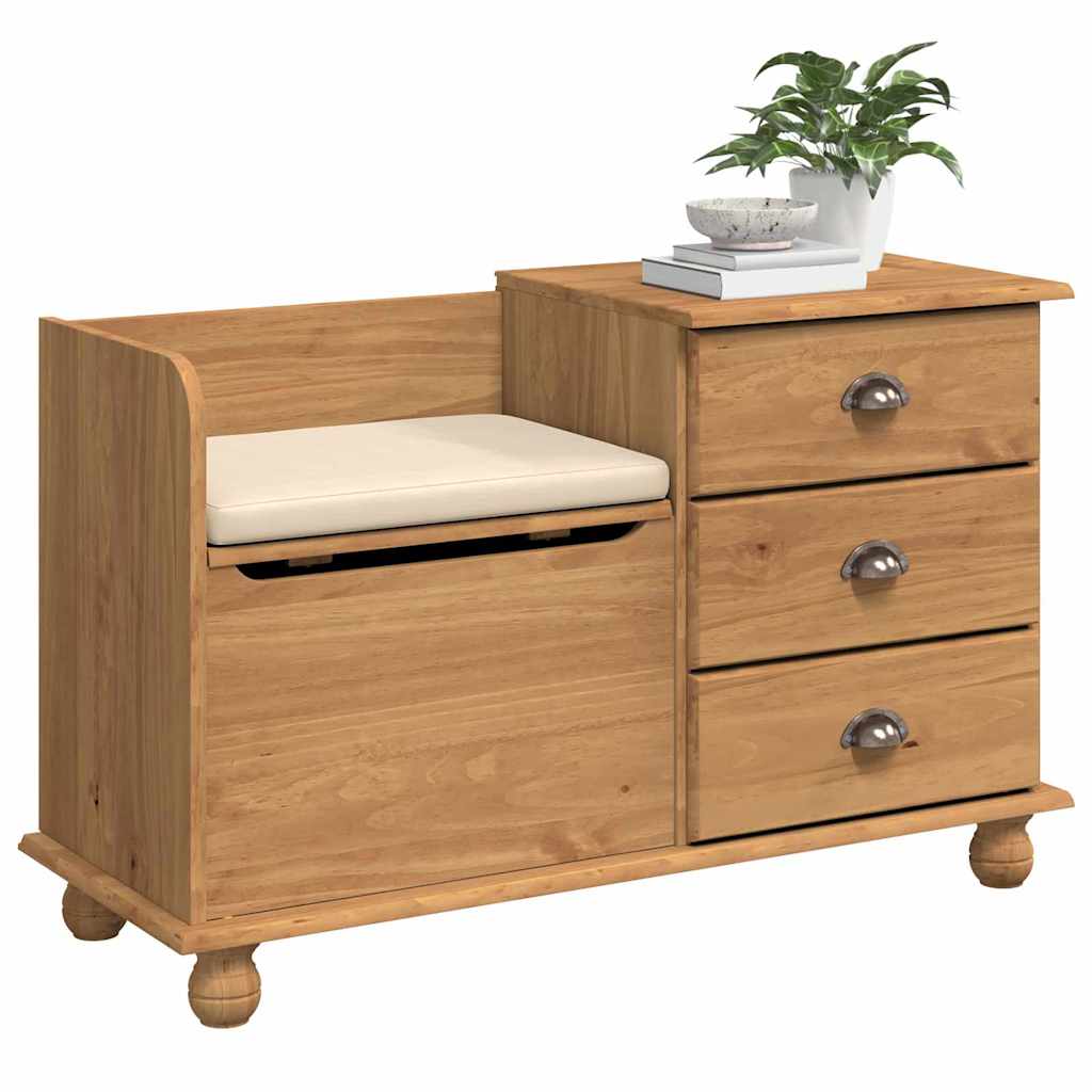 Banc de rangement pour l'entrée ASKIM Marron 100 x 39 x 62 cm - XIOS