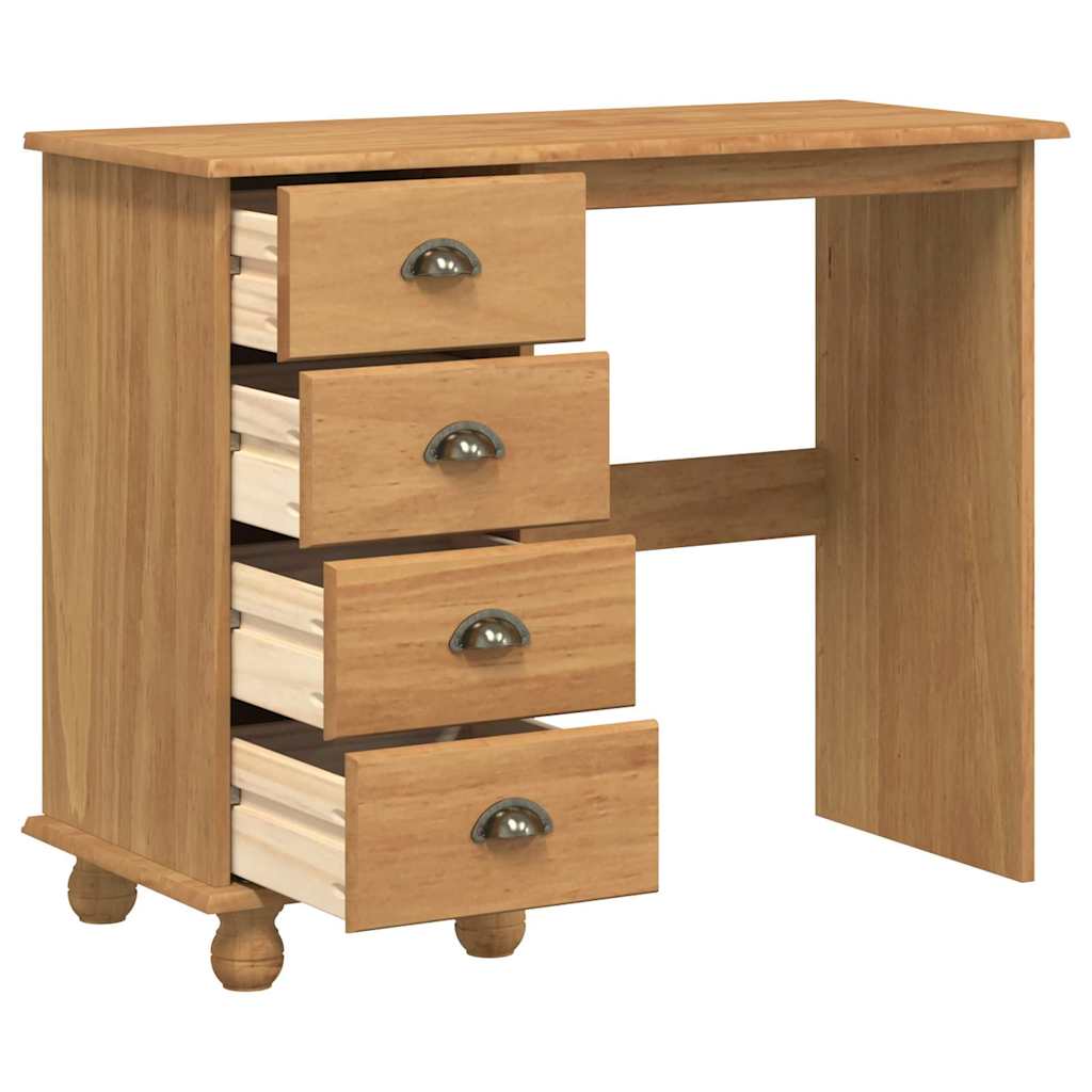 Bureau ASKIM Marron 95 x 40 x 75 cm Bois massif en pin - XIOS