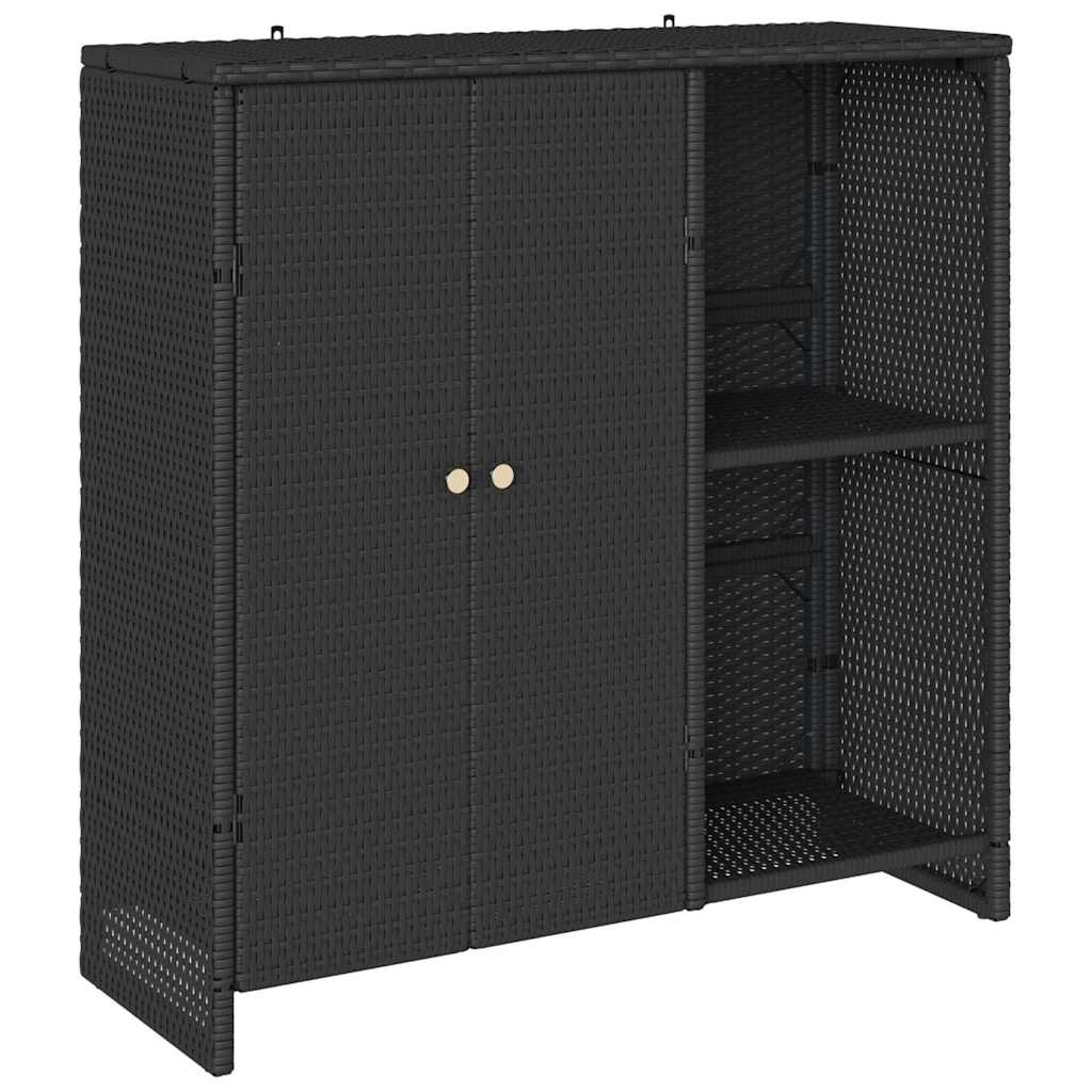 Armoire de rangement avec stockage Noir 100 x 36 x 102 cm Rotin - XIOS