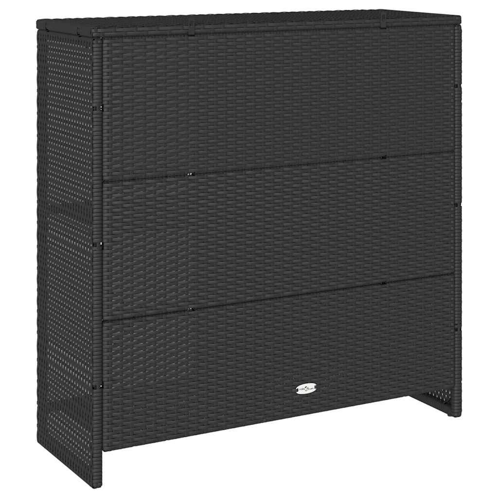 Armoire de rangement avec stockage Noir 100 x 36 x 102 cm Rotin - XIOS