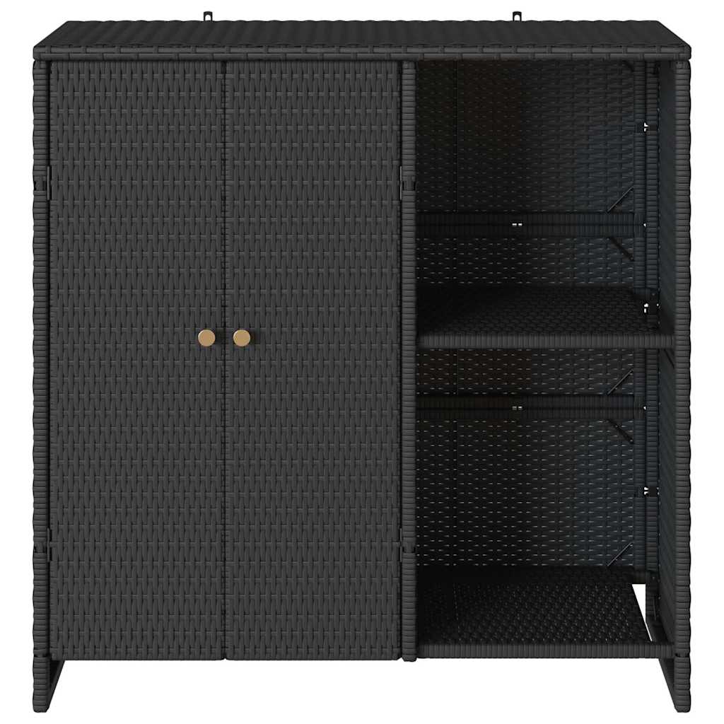Armoire de rangement avec stockage Noir 100 x 36 x 102 cm Rotin - XIOS