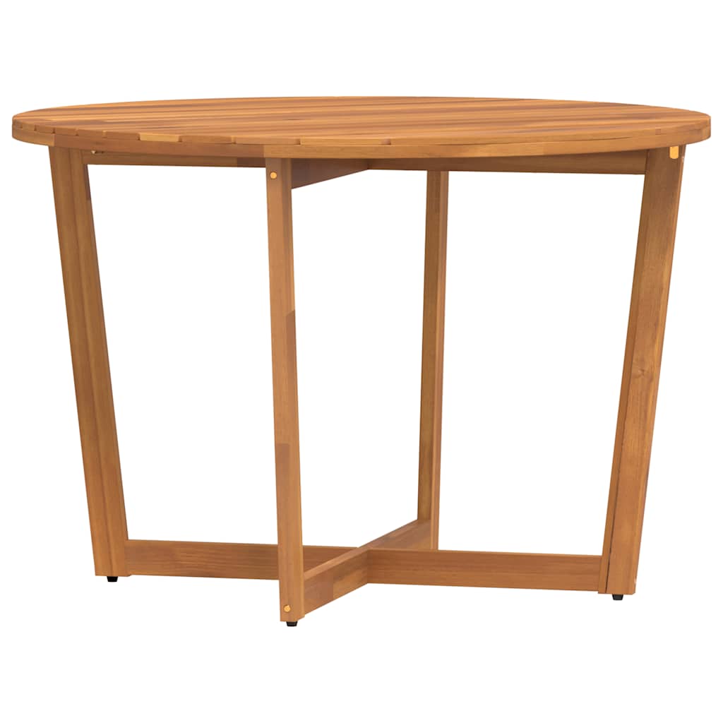 Ensemble de salle à manger de jardin 5 pcs en bois massif d'acacia