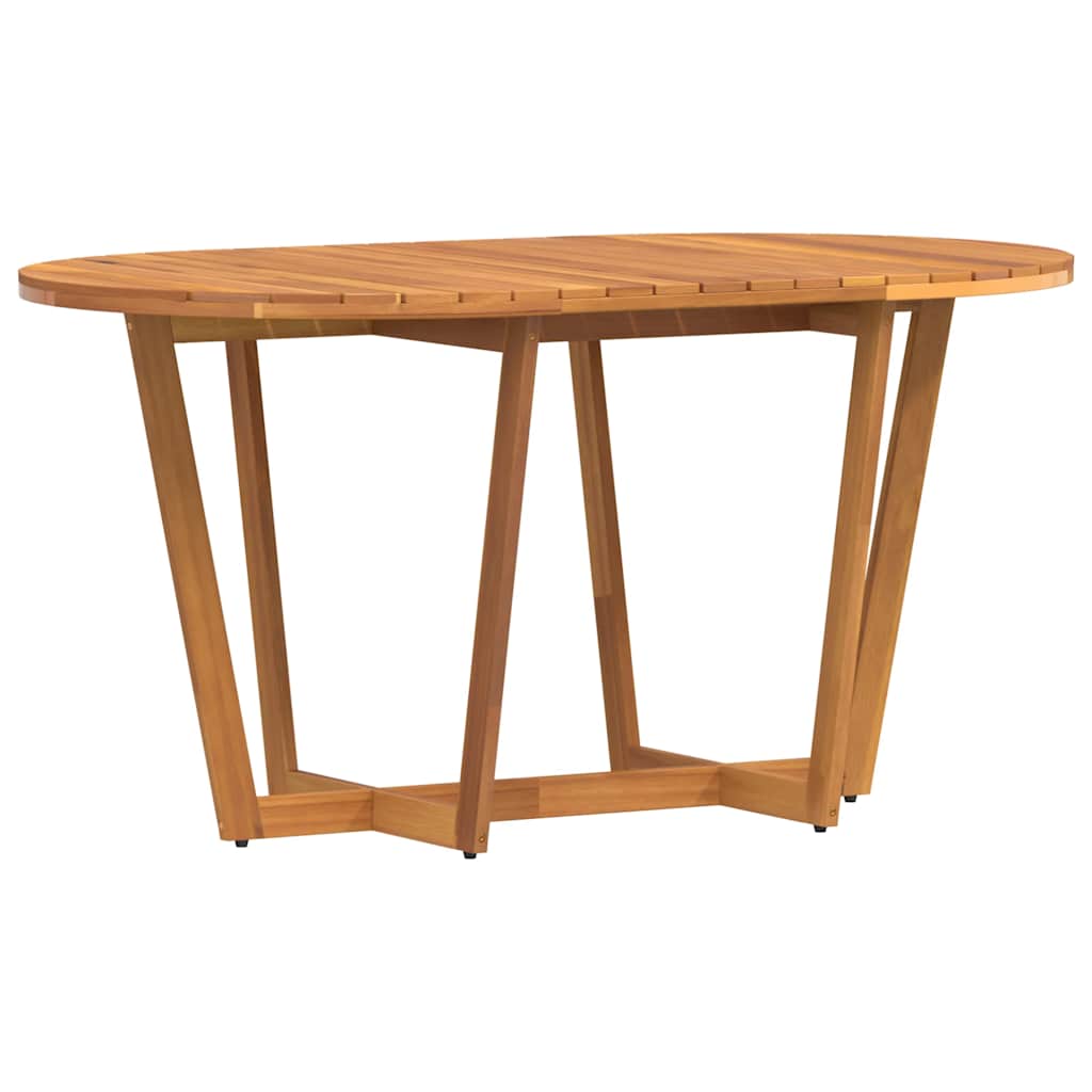Ensemble de salle à manger de jardin 5 pcs en bois massif d'acacia