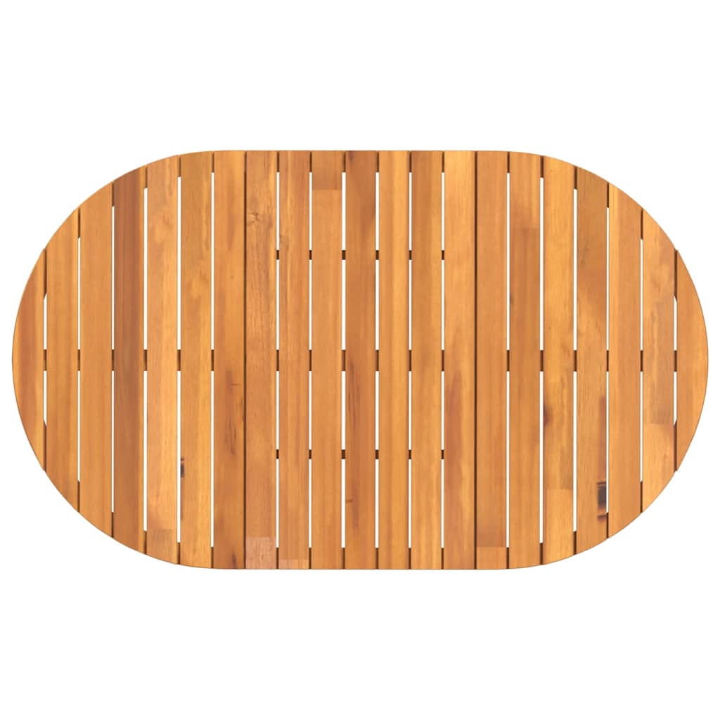 Ensemble de salle à manger de jardin 5 pcs en bois massif d'acacia