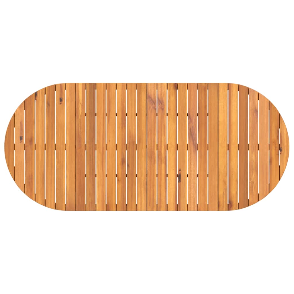 Ensemble de salle à manger de jardin 7 pcs en bois massif d'acacia