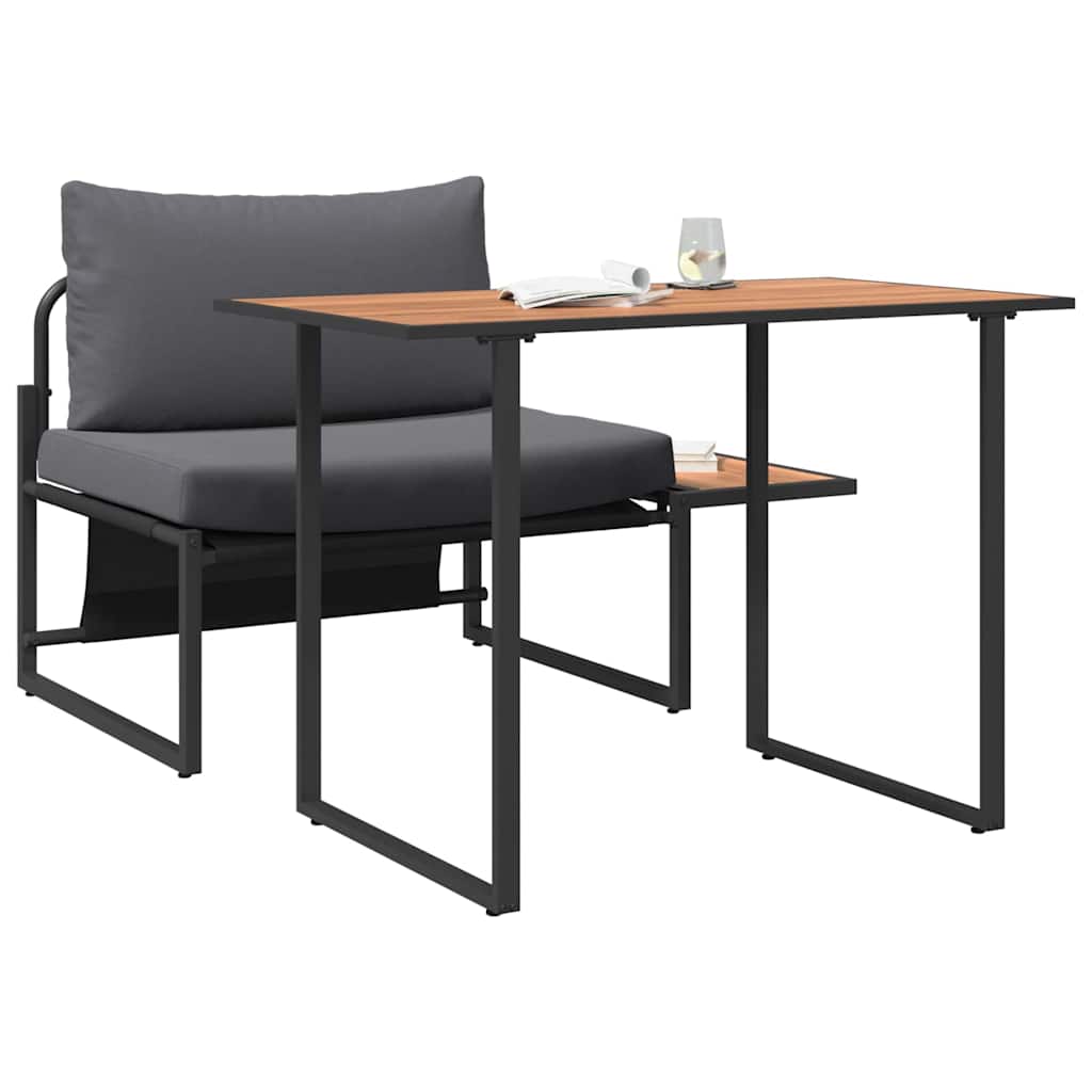 Mobilier de Patio en Acier 2 pcs Anthracite Acier - XIOS