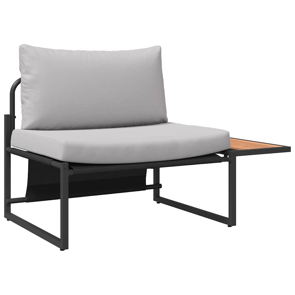 Mobilier de Patio en Acier 2 pcs Gris clair Acier - XIOS