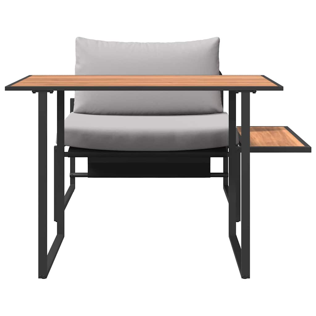 Mobilier de Patio en Acier 2 pcs Gris clair Acier - XIOS