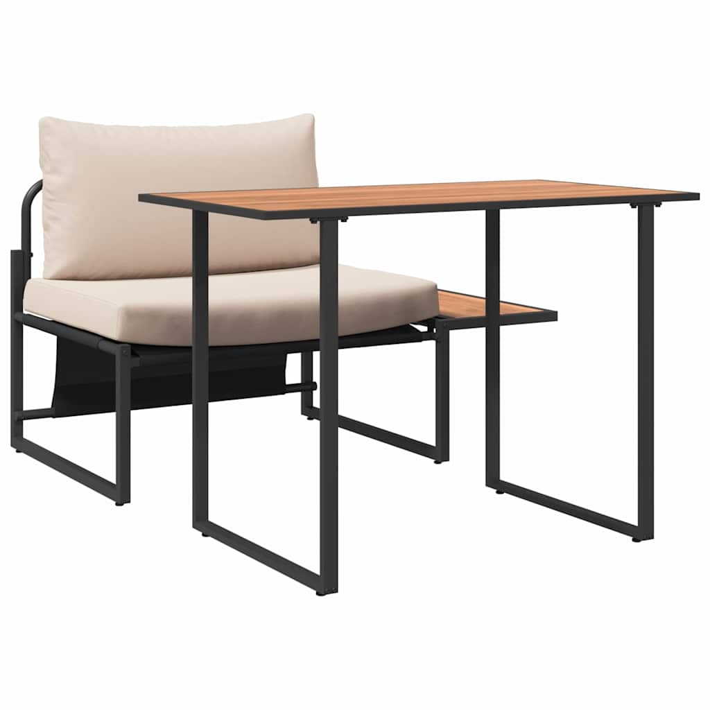 Mobilier de Patio en Acier 2 pcs Taupe Acier - XIOS