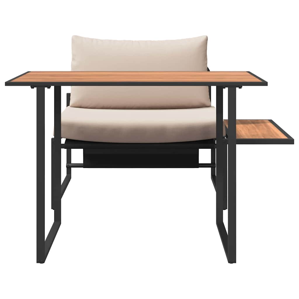 Mobilier de Patio en Acier 2 pcs Taupe Acier - XIOS