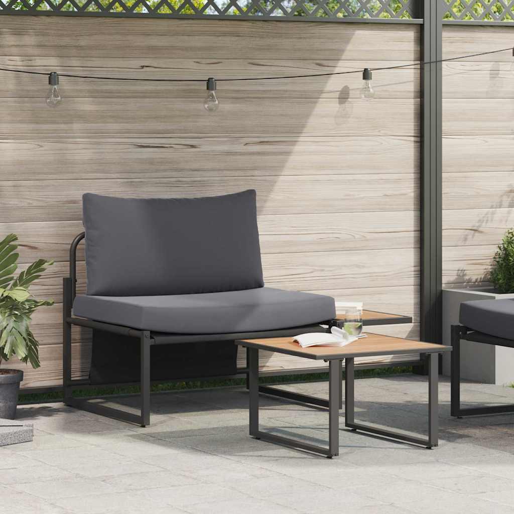 Ensemble de canapé de jardin 2 pcs Anthracite Acier - XIOS