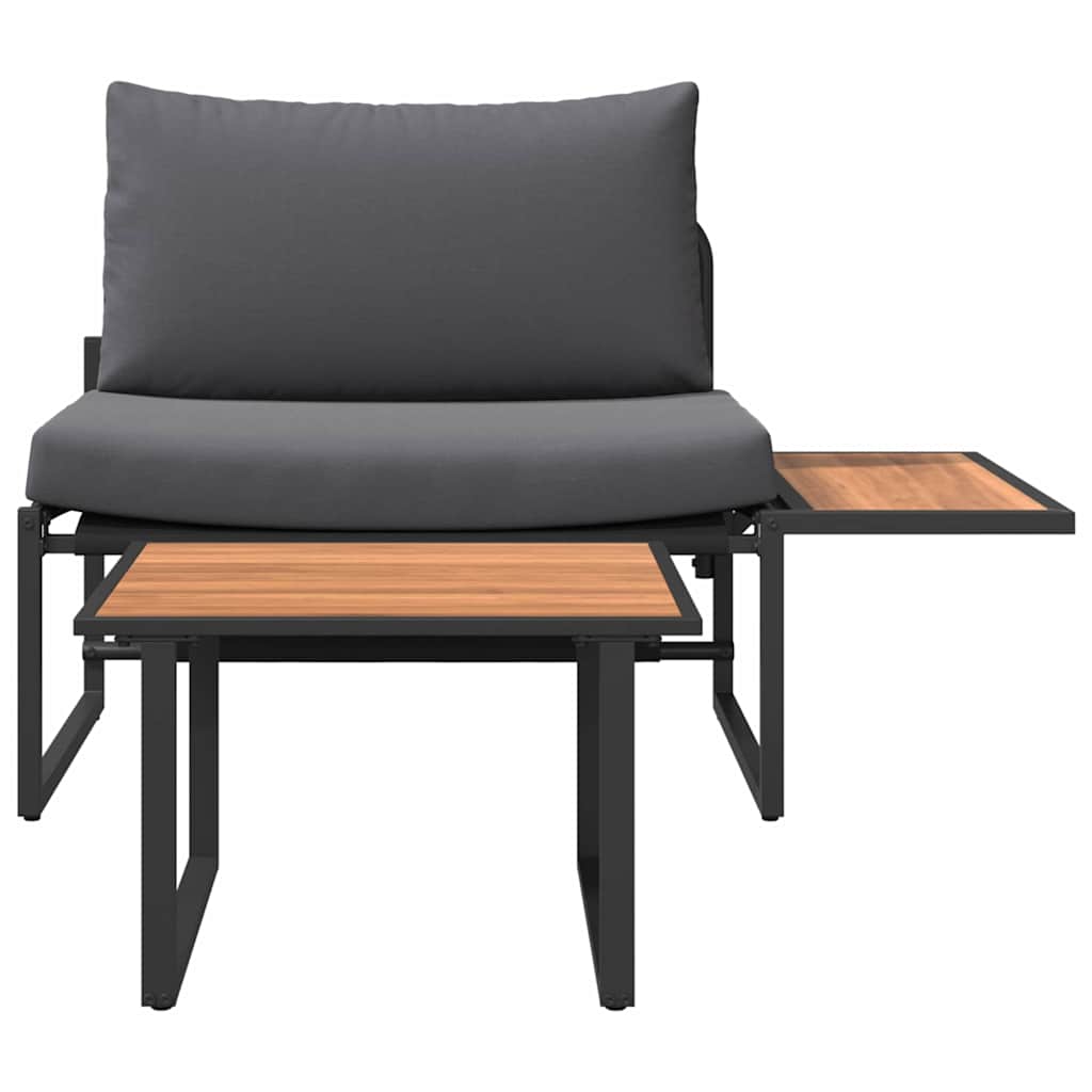 Ensemble de canapé de jardin 2 pcs Anthracite Acier - XIOS