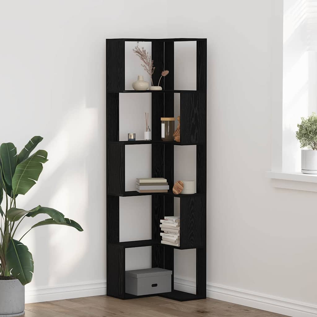 Bibliothèque d'angle Chêne noir 50 x 50 x 179 cm - XIOS