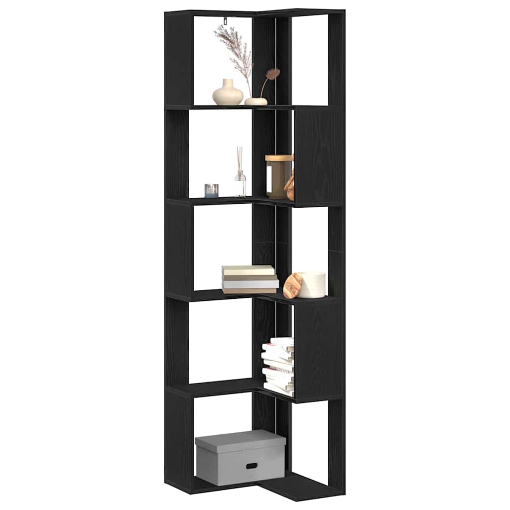 Bibliothèque d'angle Chêne noir 50 x 50 x 179 cm - XIOS