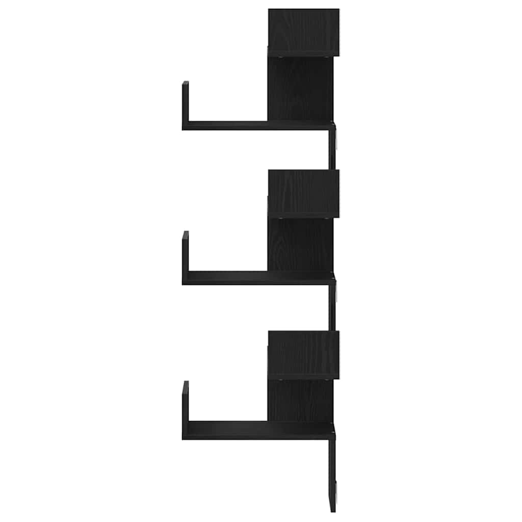 Étagère d'angle Chêne noir 45 x 45 x 147 cm Bois d'ingénierie - XIOS