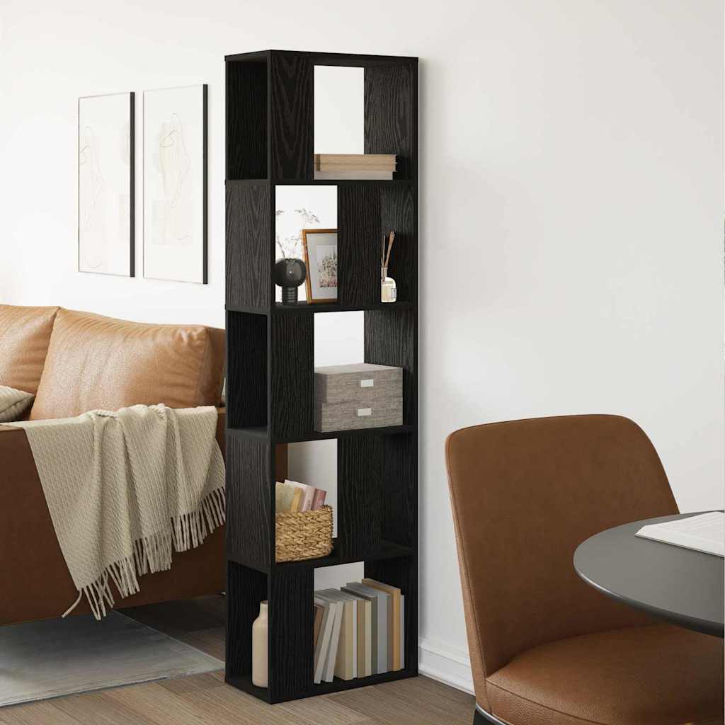 Étagère Chêne noir 45 x 23.5 x 162.5 cm Bois d'ingénierie - XIOS