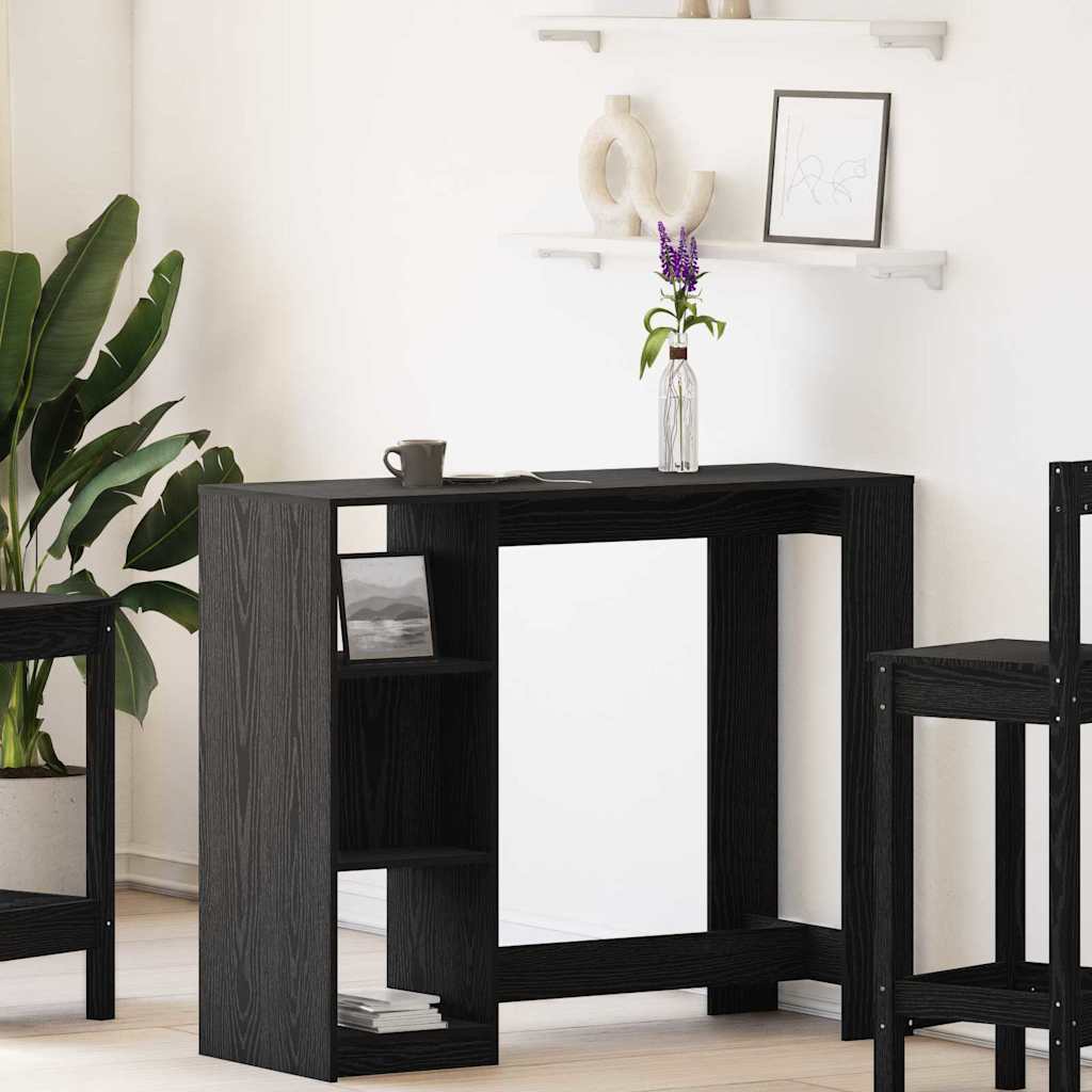 Table de bar Chêne noir 124 x 46 x 103.5 cm Bois d'ingénierie - XIOS