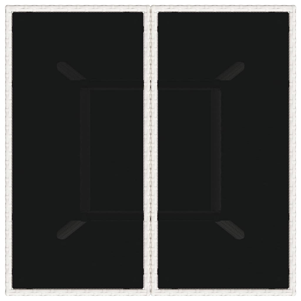 Ensemble de salle à manger pour jardin 3 pcs Gris clair