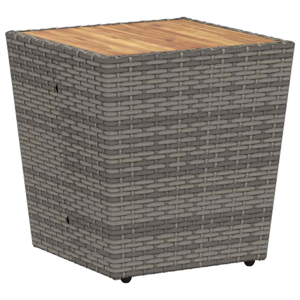 Ensemble bistro de jardin 3 pcs Gris polyrotin