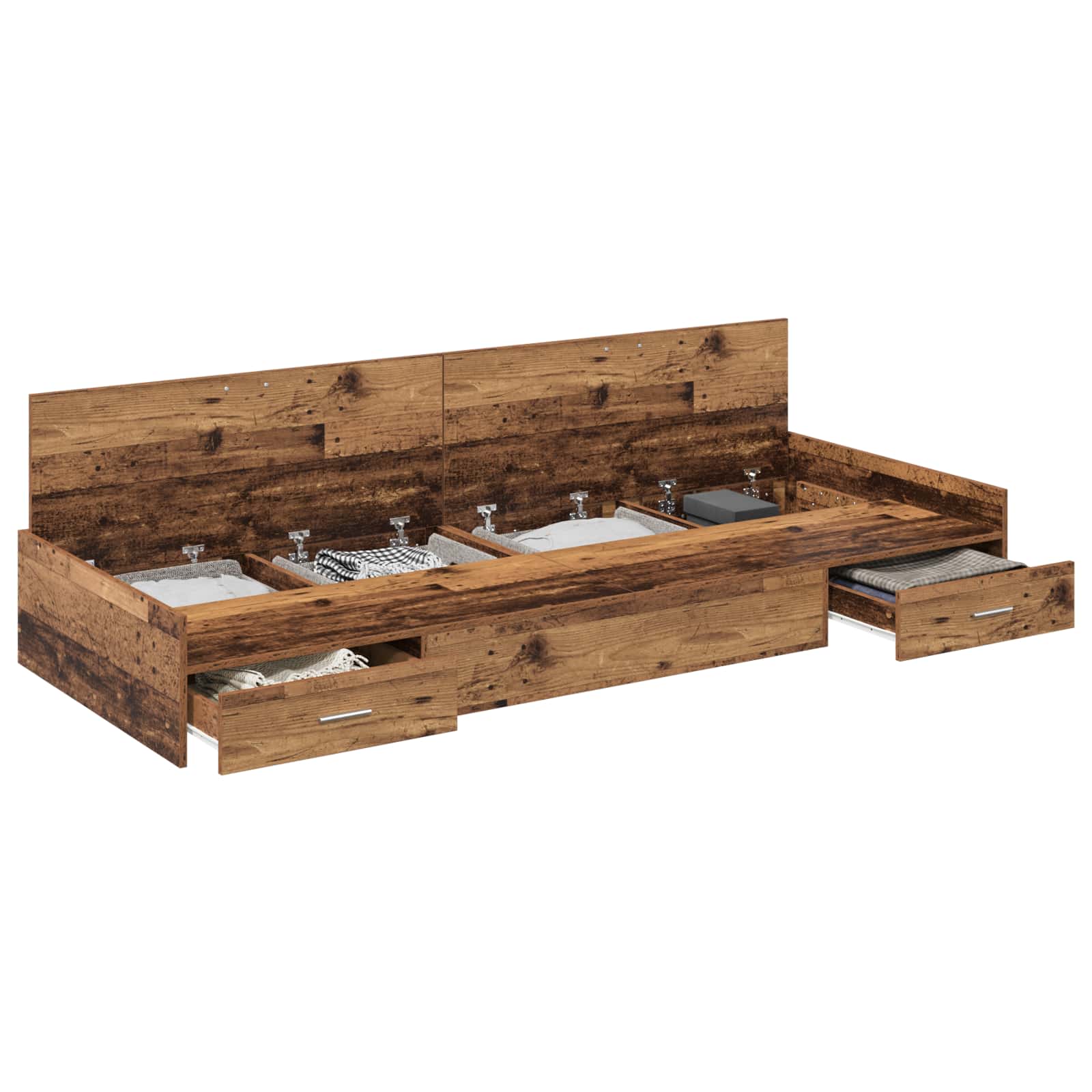 Cadre de lit Bois Ancien 98,5 x 200 cm Bois d'ingénierie - XIOS